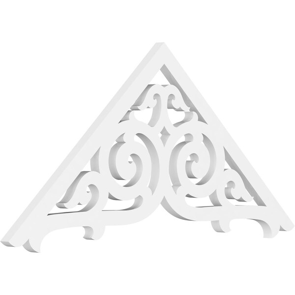 Ekena Millwork Pitch Athens Architectural Grade PVC Gable Pediment, 36"W x 16 1/2"H x 1"P (11/12) GPP036X017X100ATH - main